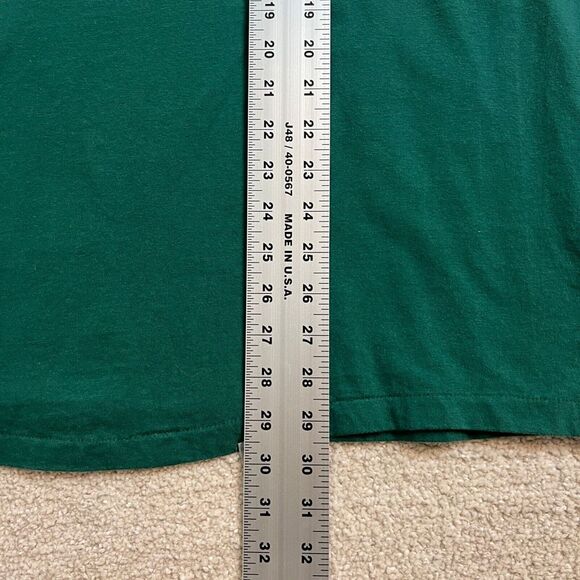 Vintage Joseph Sheffield Beer Society  XL Men Shirt Green‎ Single Stitch - Picture 9 of 13